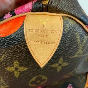 EXCELLENT CONDITION Louis Vuitton Stephen Sprouse Roses Monogram Speedy 30